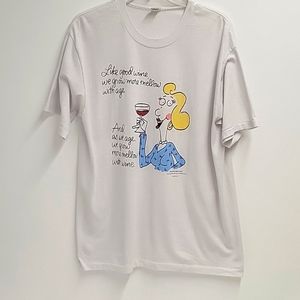 Graphic Wine Tee Size XL (46)